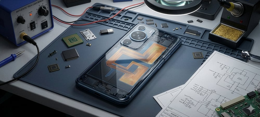 Micropump inside a phone