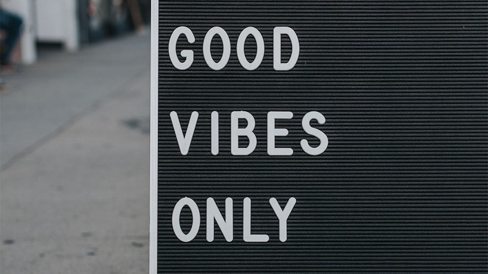 Board with Good Vibes Only