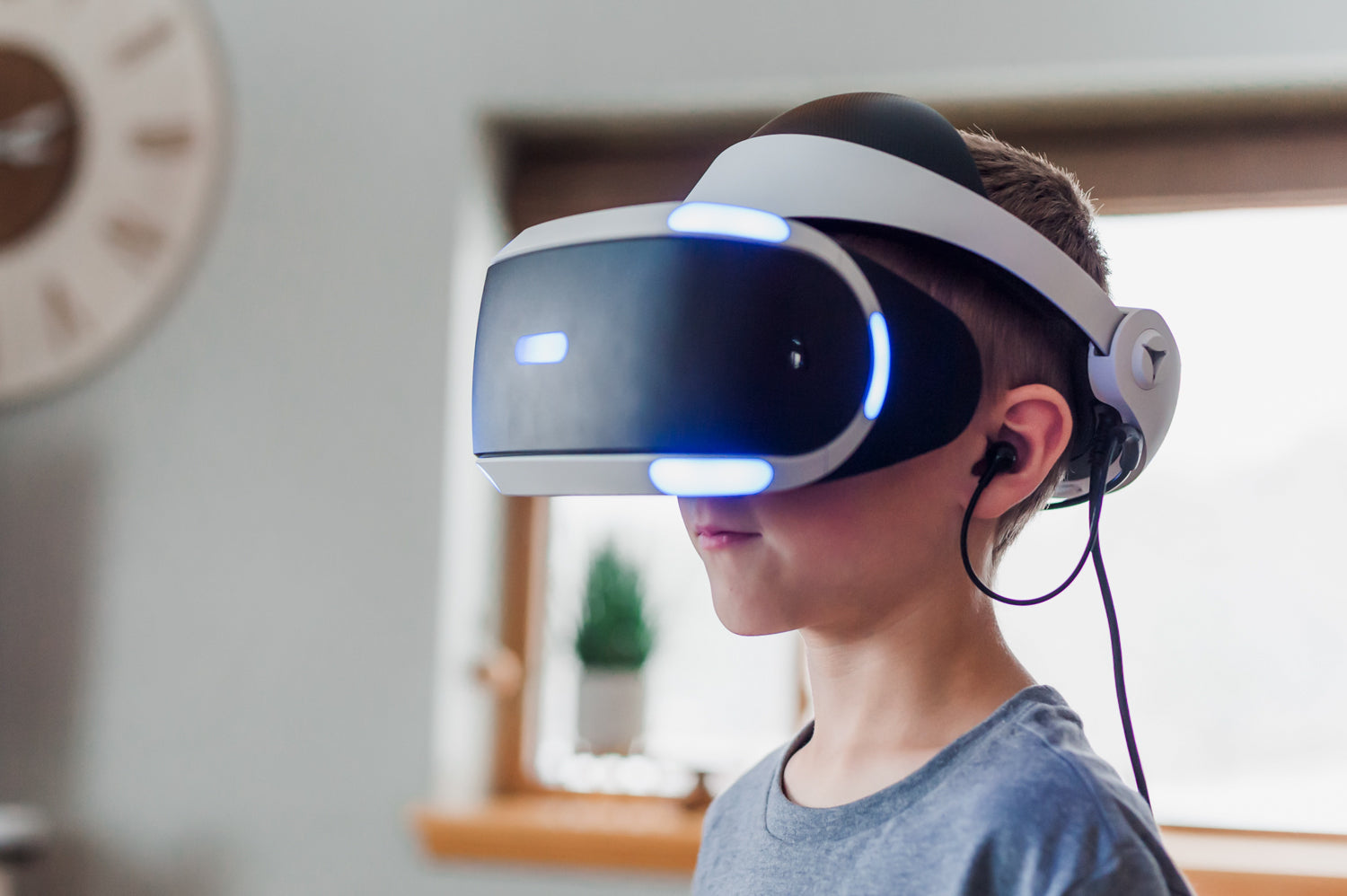 kid with VR headset